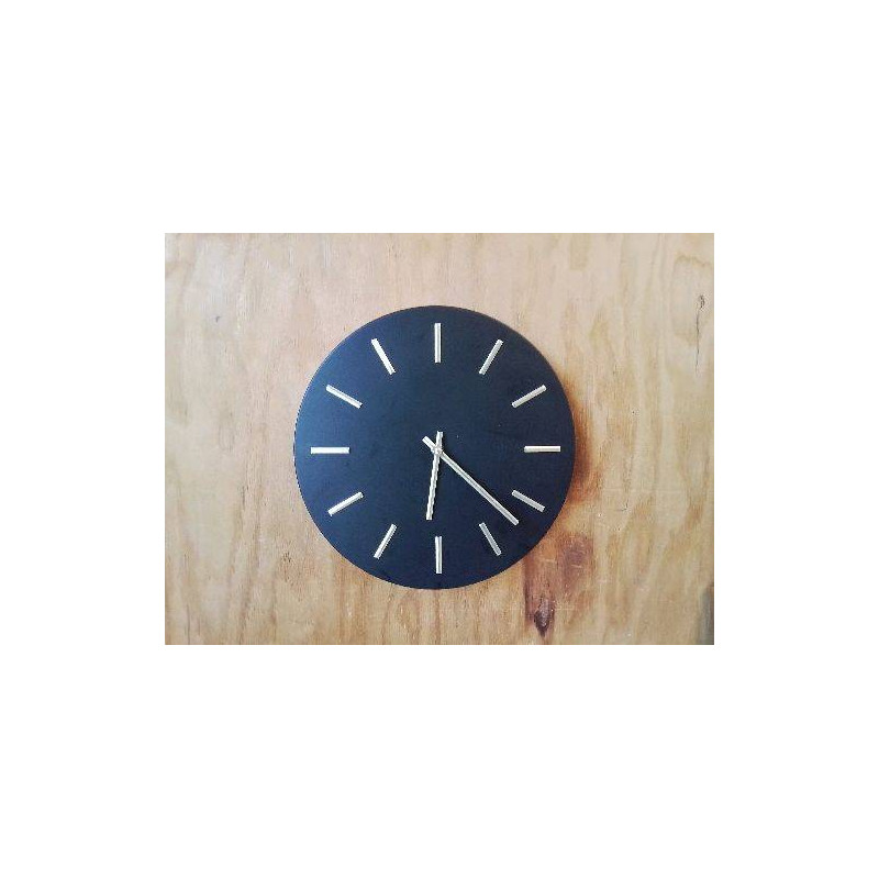 HORLOGE MURALE NOIRE 