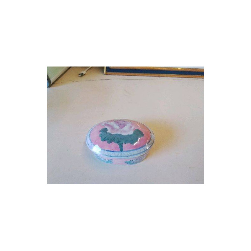 PETITE BOITE PILLULIER MOTIF FLORAL 