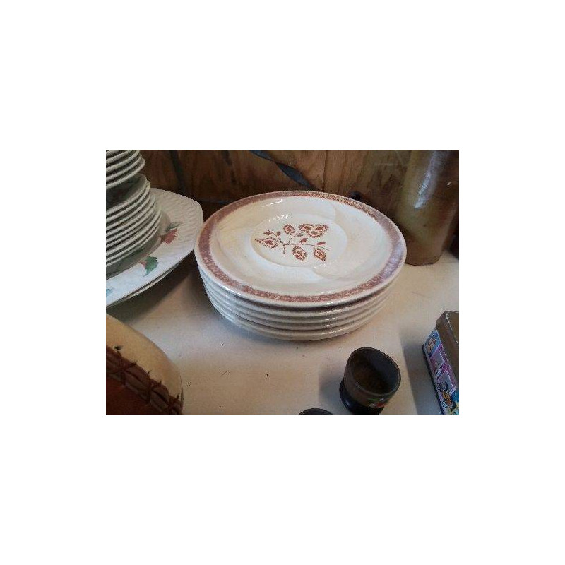 LOT 6 ASSIETTES A FONDUE 