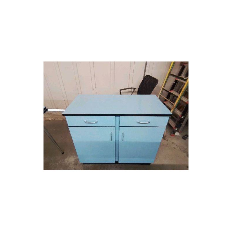 MEUBLE DE CUISINE FORMICA BLEU 