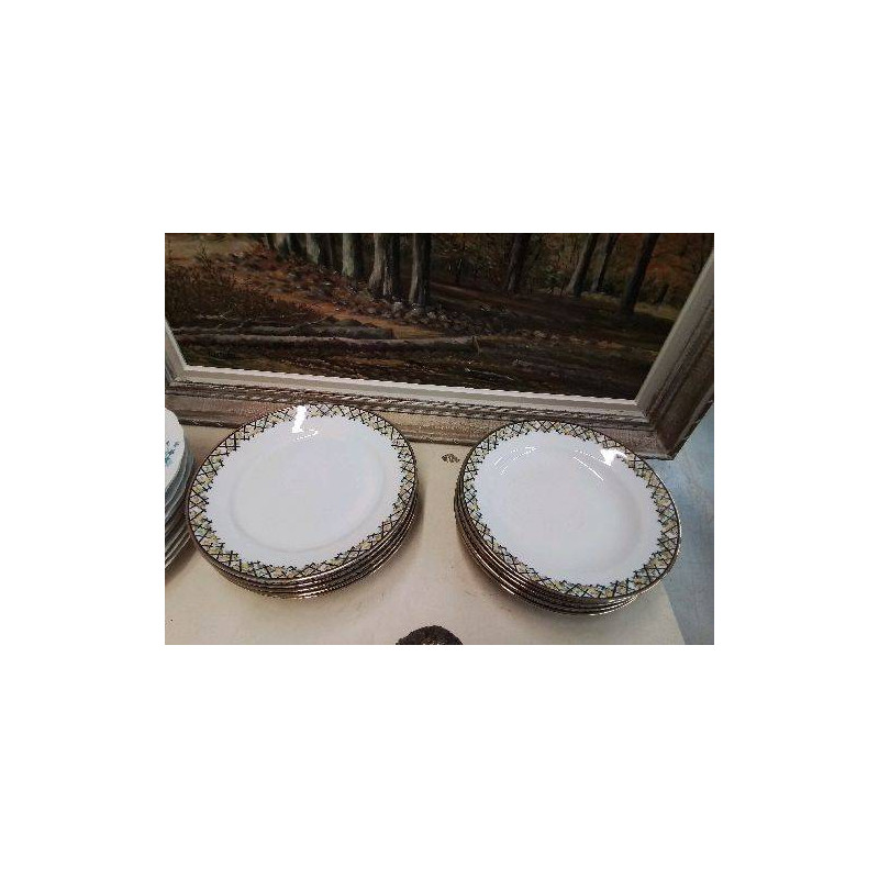 LOT DE 6 ASSIETTES MOTIF FRUIT 