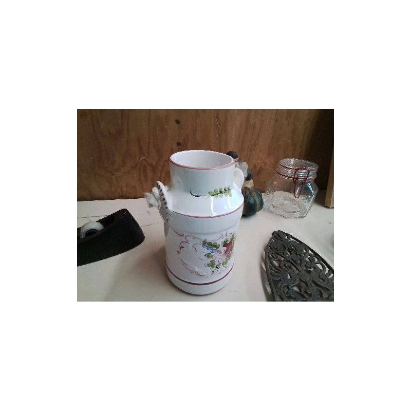 POT À LAIT VASE EN CERAMIQUE MOTIF FLORAL 