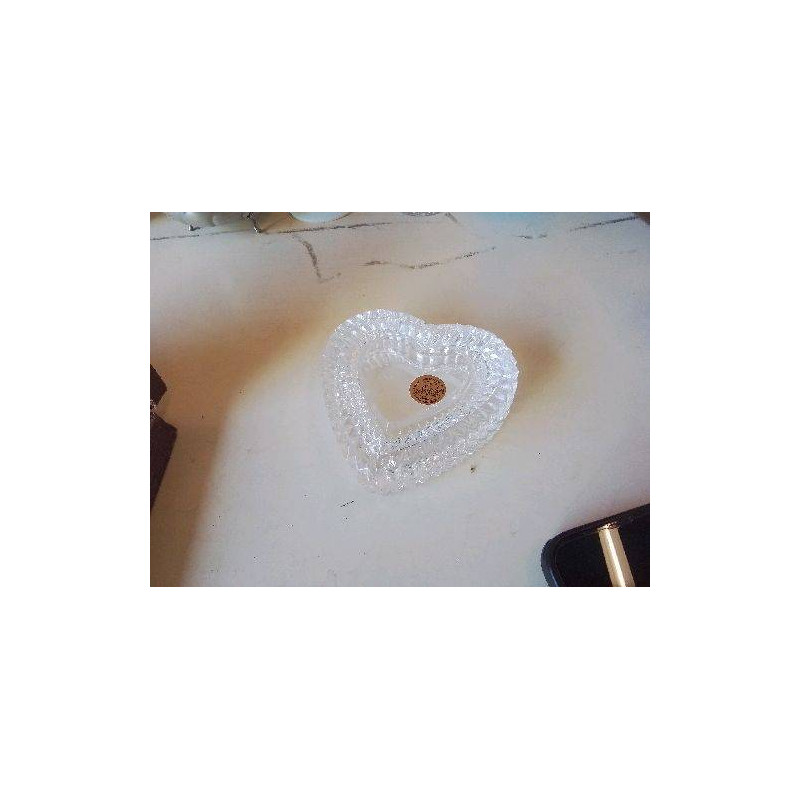 BOITE CŒUR EN CRISTAL D’ARQUES