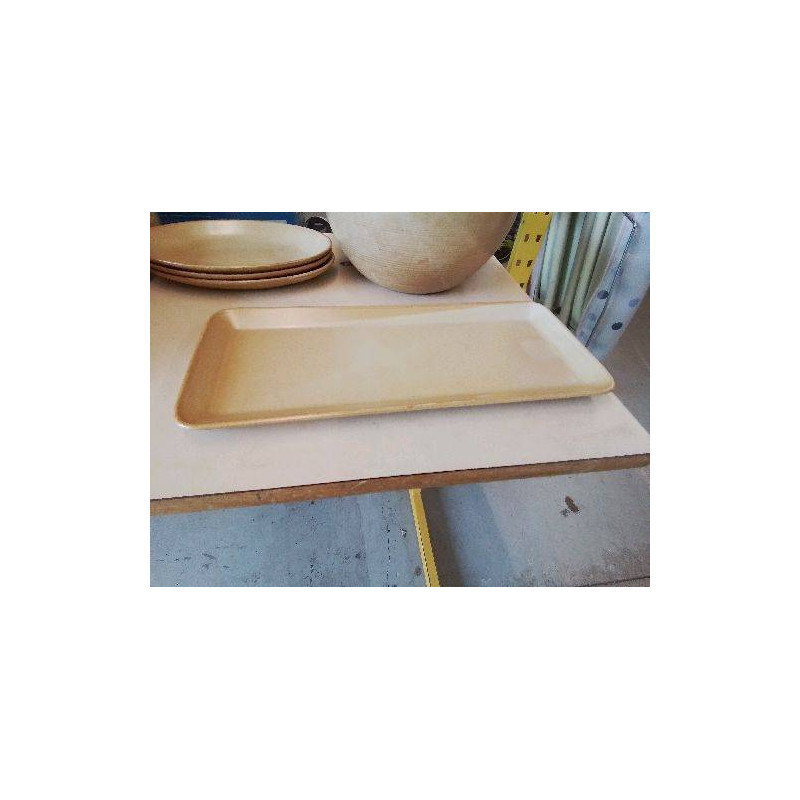 PLAT A CAKE EN GRES VILLAGE