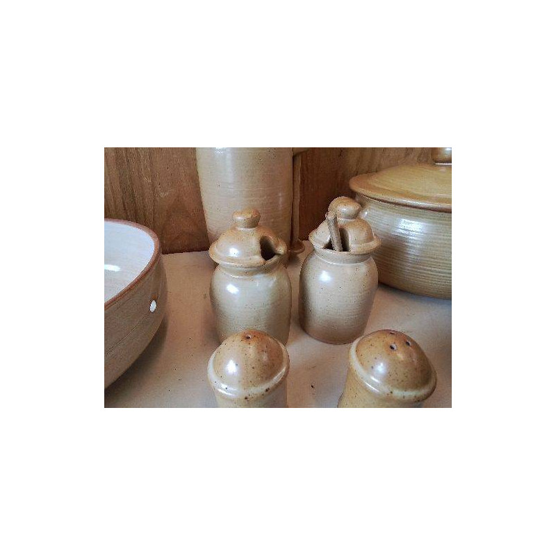 POT À CONDIMENT EN GRES VILLAGE 