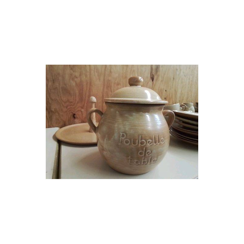 POUBELLE DE TABLE EN GRES VILLAGE 