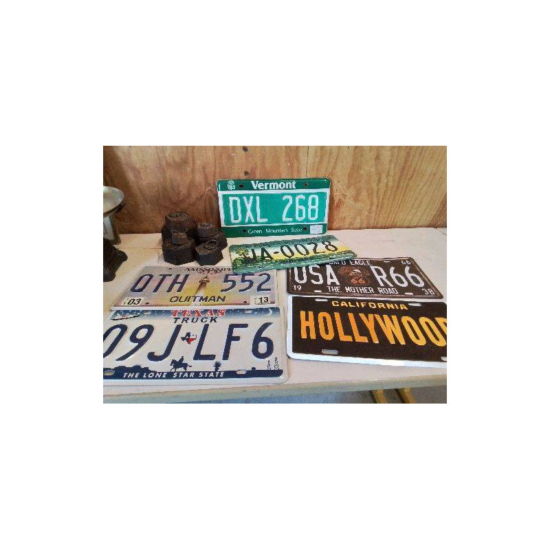 PLAQUE D’IMMATRICULATION AMERICAINE