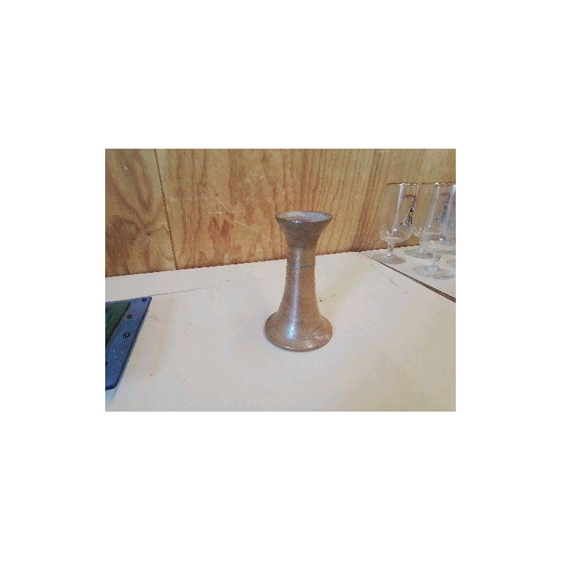 BOUGEOIR EN GRES EMAILLÉ