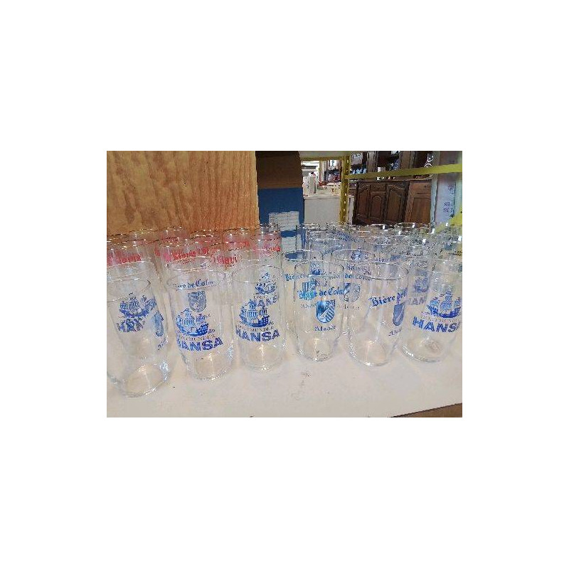 VERRE PUBLICITAIRE HANSA/BIERRE DE COLMAR