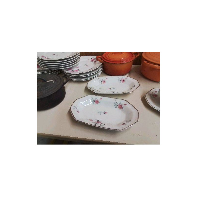 RAVIER DECOR AUX ROSES STYLISÉ EPOQUE ART DECO