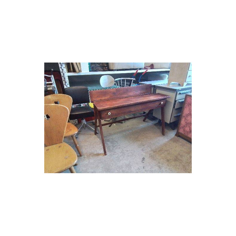 BUREAU CONSOLE EN TECK