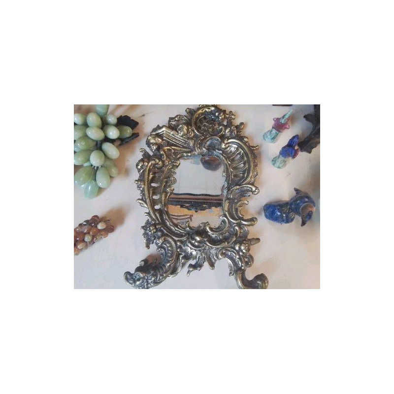MIROIR BRONZE ROCAILLE 