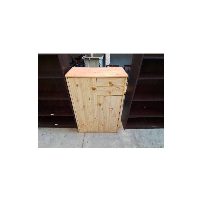 PETIT MEUBLE DE RANGEMENT DISYMETRIQUE EFFET PIN