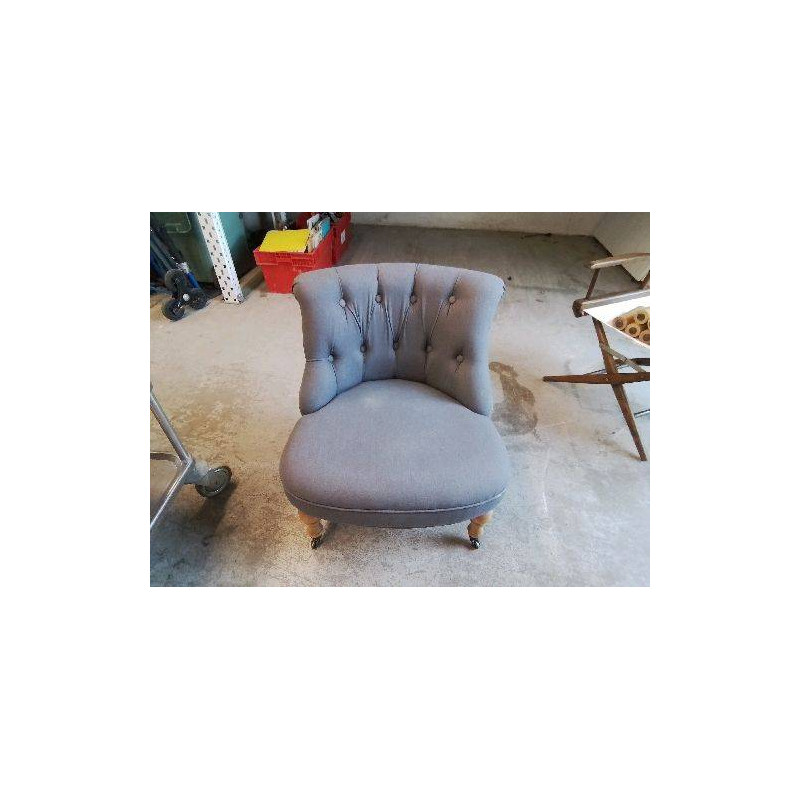 FAUTEUIL CRAPAUD GRIS 