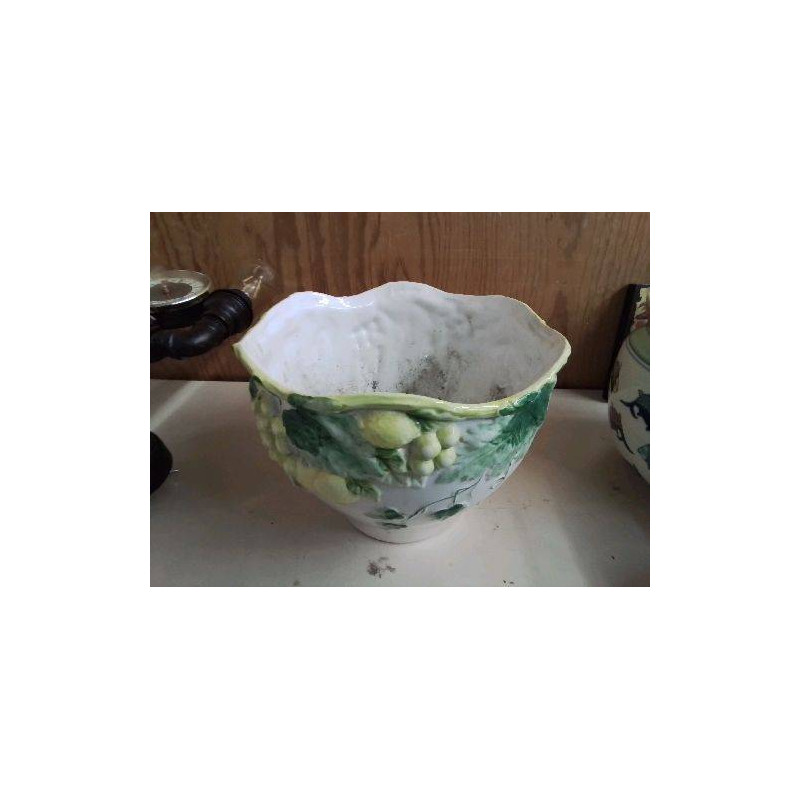 CACHE POT MOTIF FLORAL 