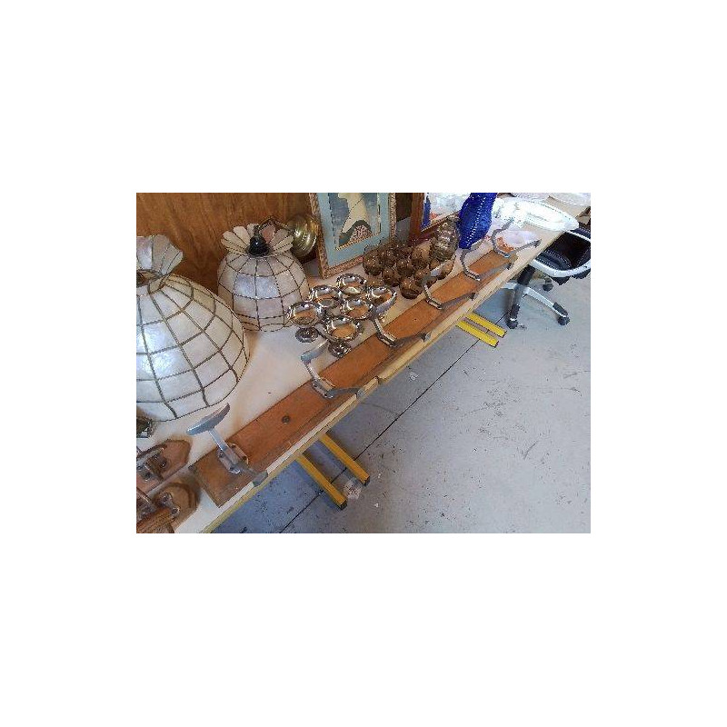 PORTE MANTEAU 6 PATÈRES EN ALUMINIUM 