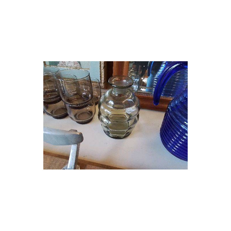 CARAFE EN VERRE FUMÉ 