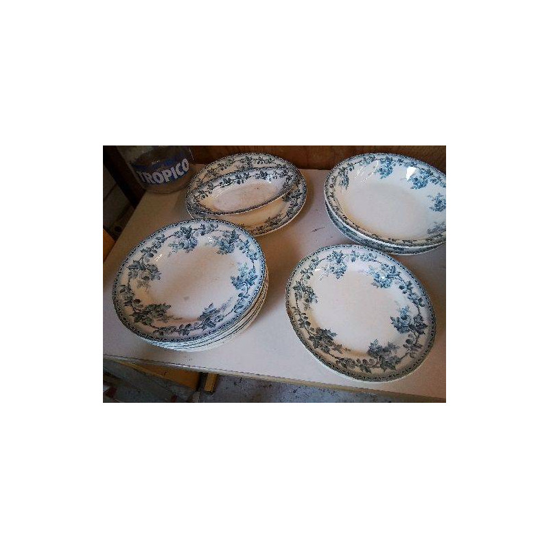 ASSIETTE PLATE TERRE DE FER