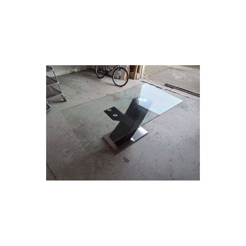 TABLE PLATEAU DE VERRE