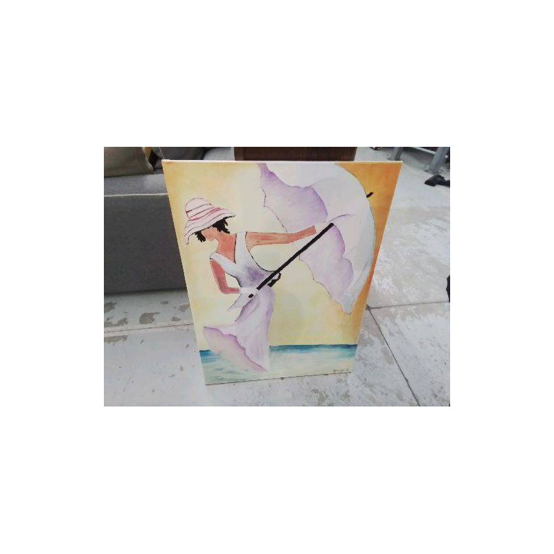 TABLEAU ’LA FEMME A L’OMBRELLE’