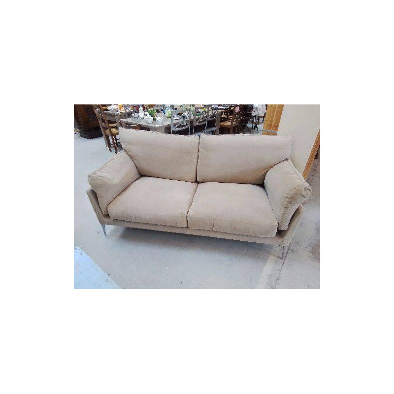 CANAPE 2 PLACE BEIGE MODERNE