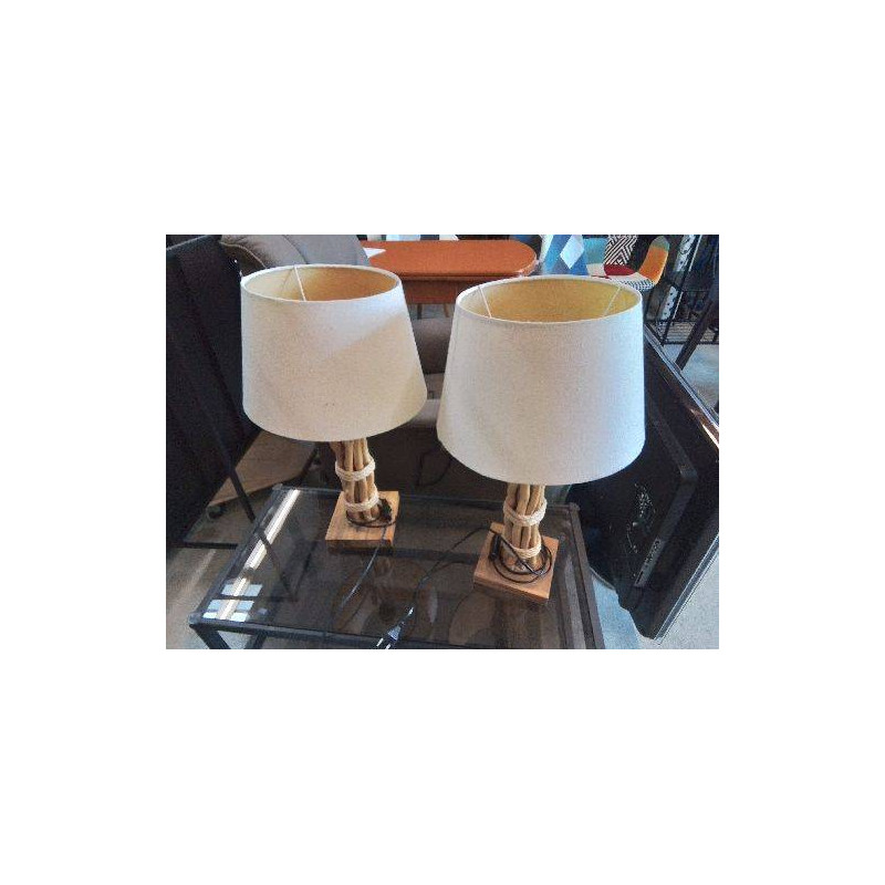 LAMPE EN BOIS