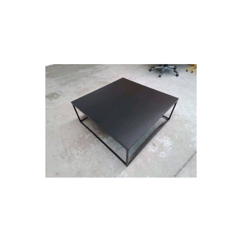 TABLE BASSE CARRÉ NOIRE MAT REF OVI011325315-B-HJ
