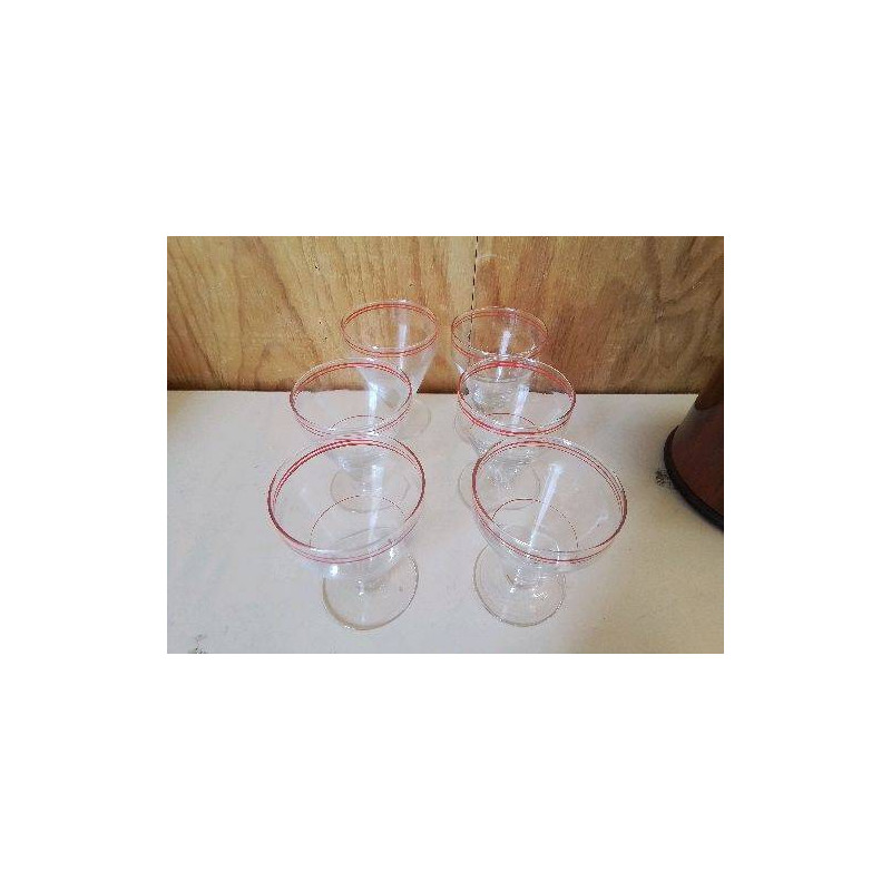 VERRE BORDURE ROUGE 