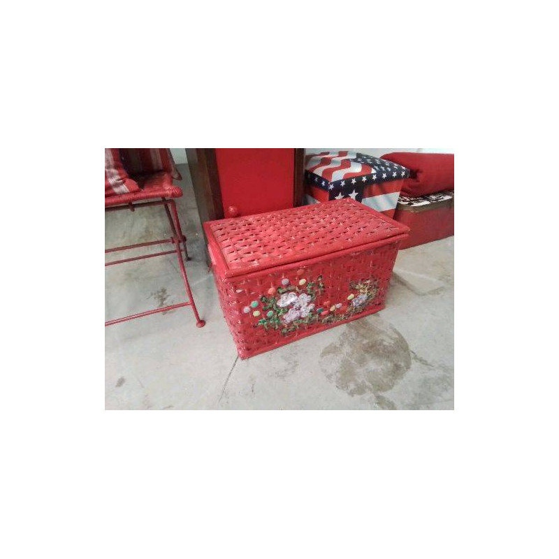 PANIERE DE RANGEMENT ROUGE