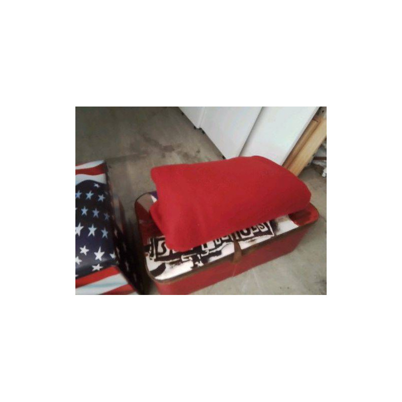 GRAND PLAID POLAIRE ROUGE