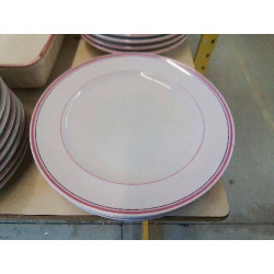 ASSIETTE BORDURE ROSE FEMME À VÉLO 