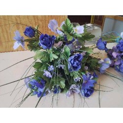 PETIT BOUQUET DE FLEURS SYNTHÉTIQUE 