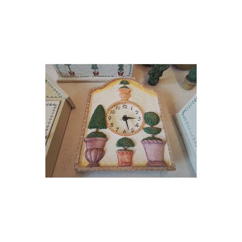 HORLOGE PLANTE JARDIN 