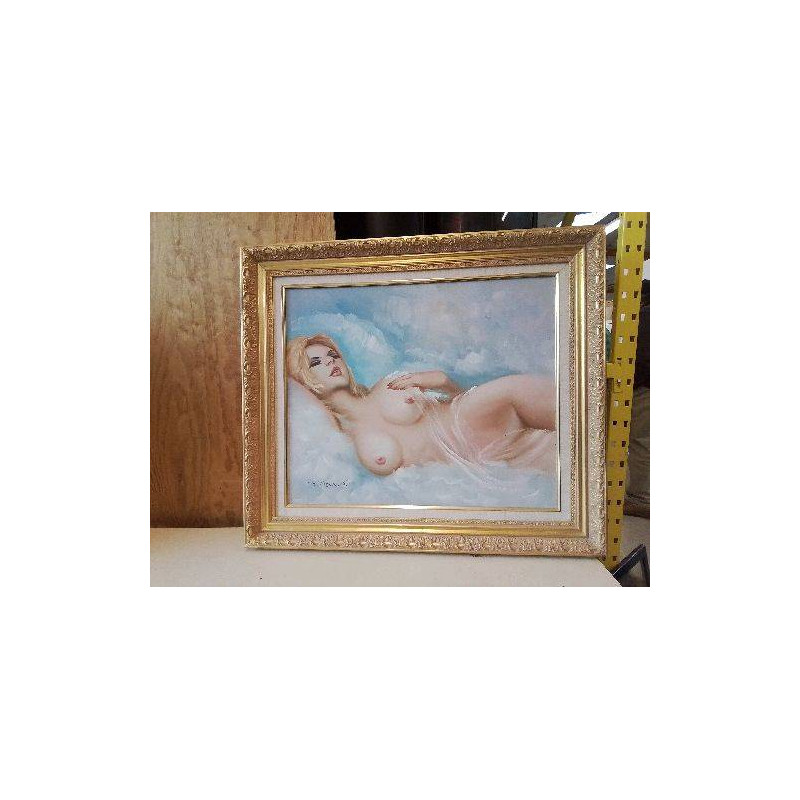 TABLEAU D’UNE FEMME NUE DANS LES NUAGES