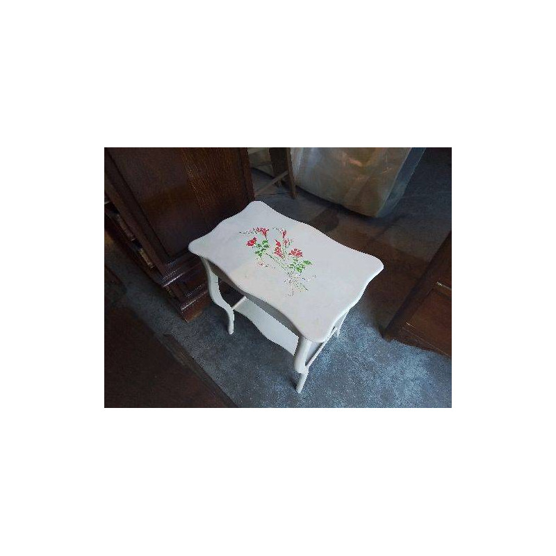 PETITE TRAVAILLEUSE BLANCHE MOTIF FLORAL 