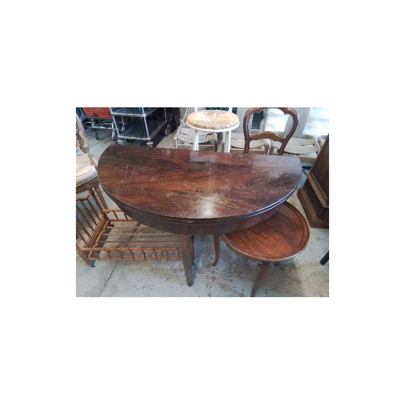 TABLE DEMI LUNE TABLE JEU CONSOLE 