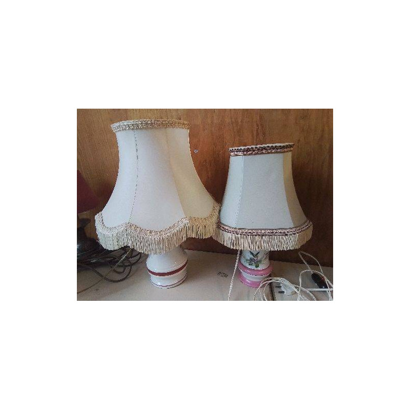 LAMPE PIED EN PORCELAINE 
