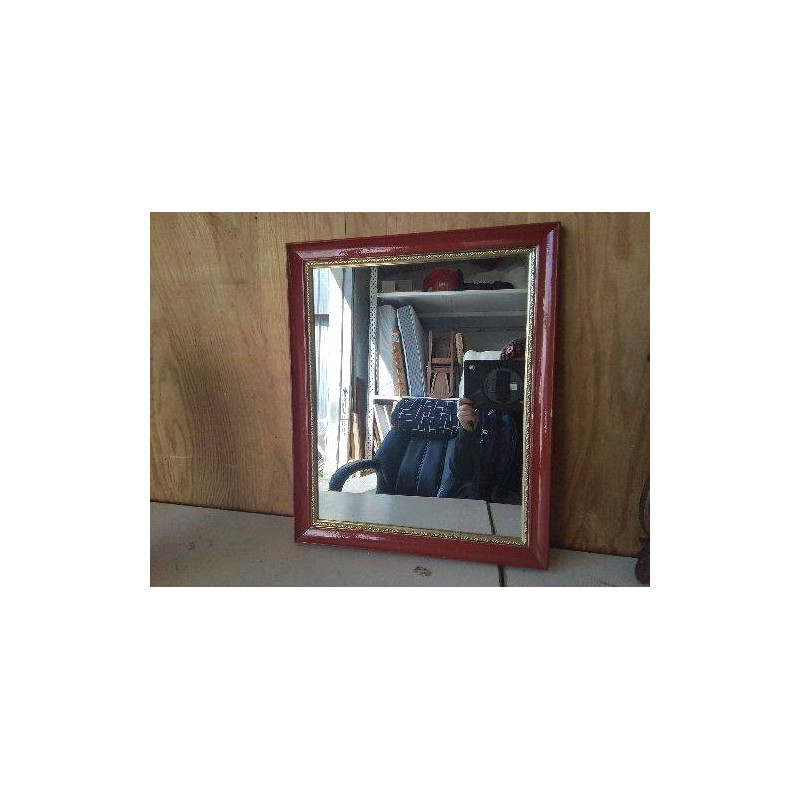 MIROIR CADRE ROUGE