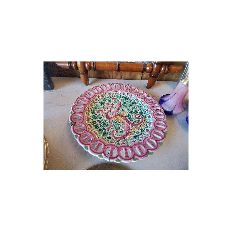 PLAT DÉCORATIF DRAGON ROSE 