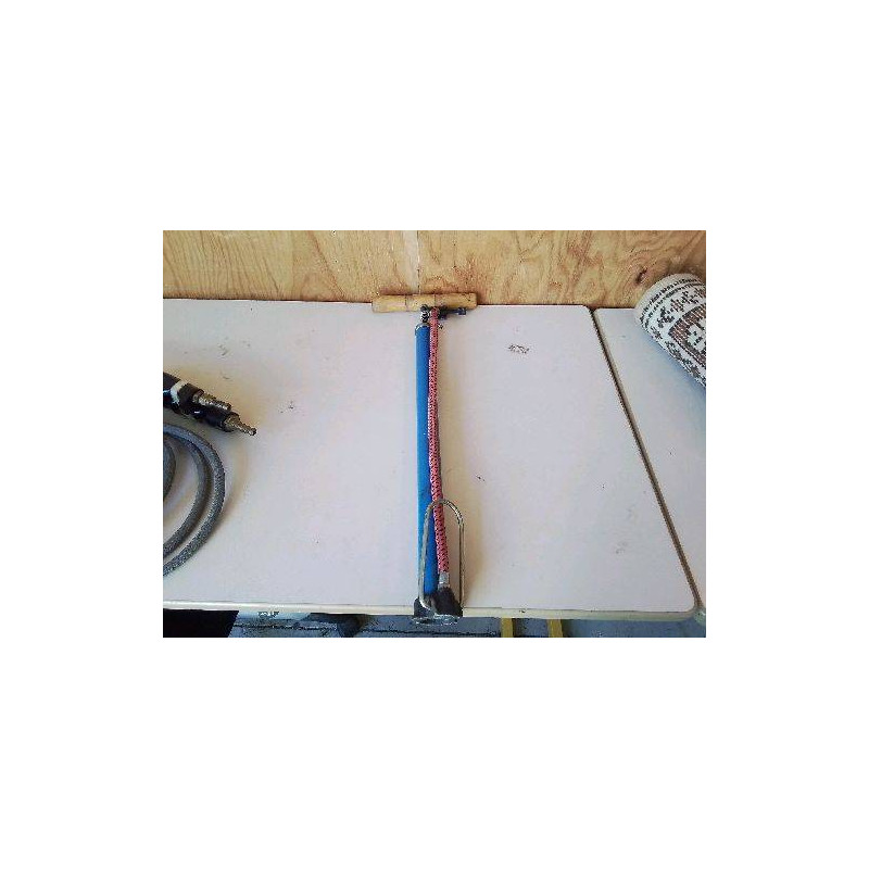 POMPE À VELO BLEU VINTAGE