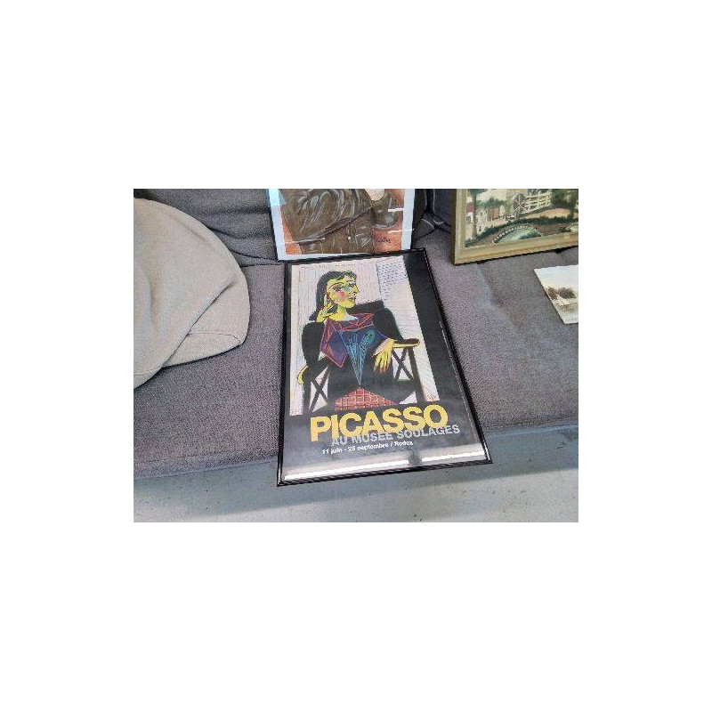 AFFICHE EXPO PICASSO AU MUSEE SOULAGE RODEZ