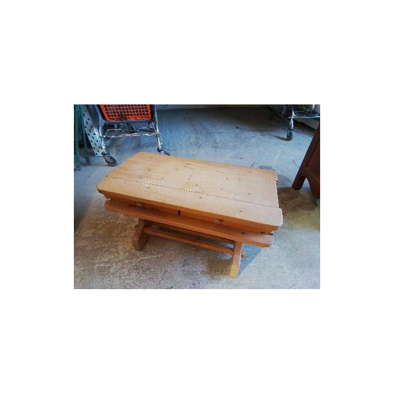 TABLE BASSE EN PIN