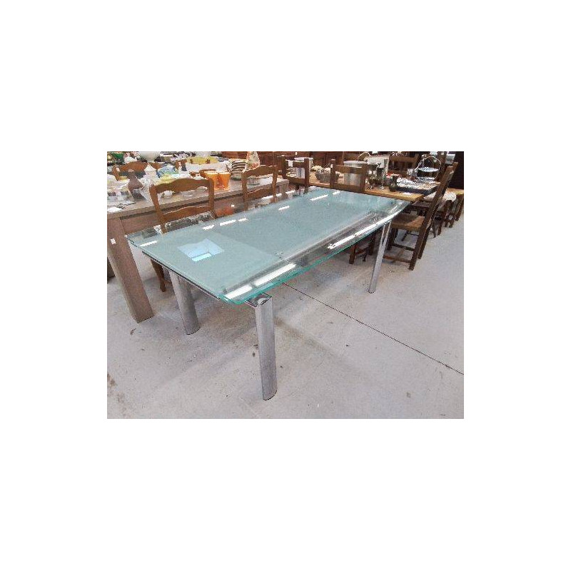TABLE EN VERRE 