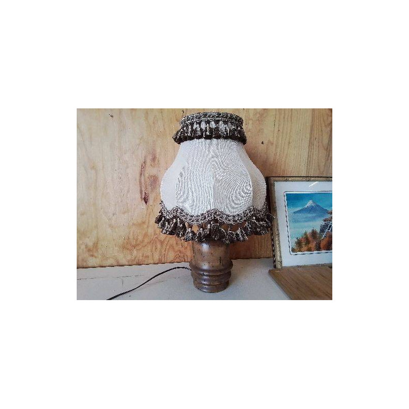 LAMPE PIED EN BOIS 