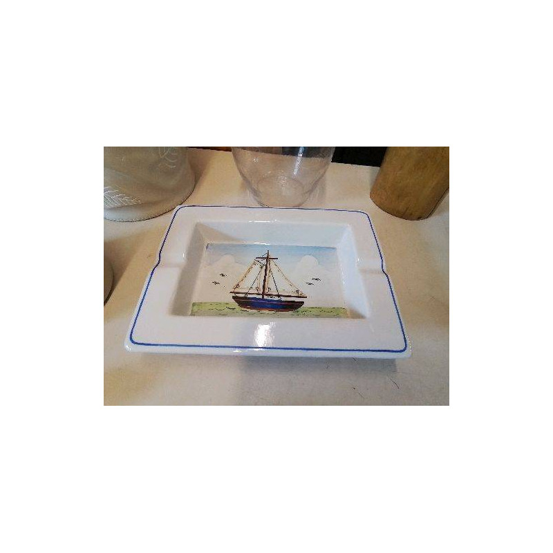 GRAND CENDRIER DÉCORS MARITIME 