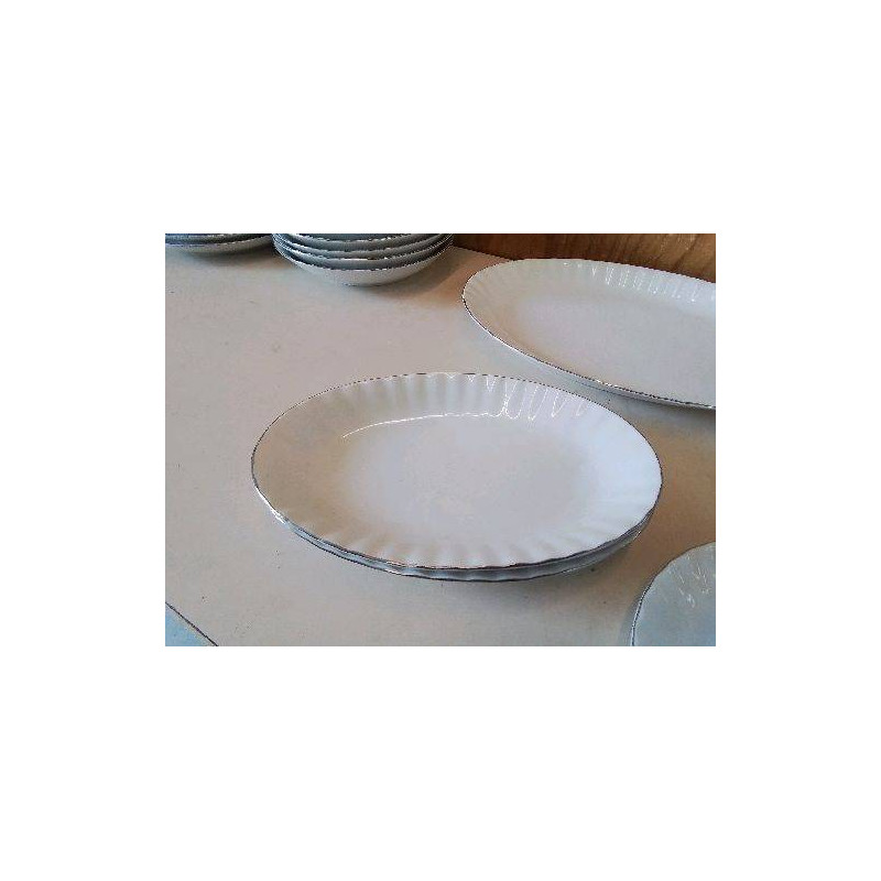 PAIRE RAVIER BORDURE GRIS 