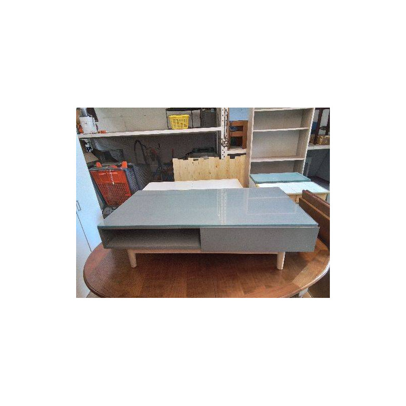 TABLE BASSE GRISE 
