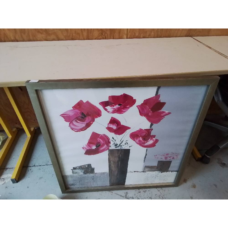 CADRE DECO MOTIF FLORAL 