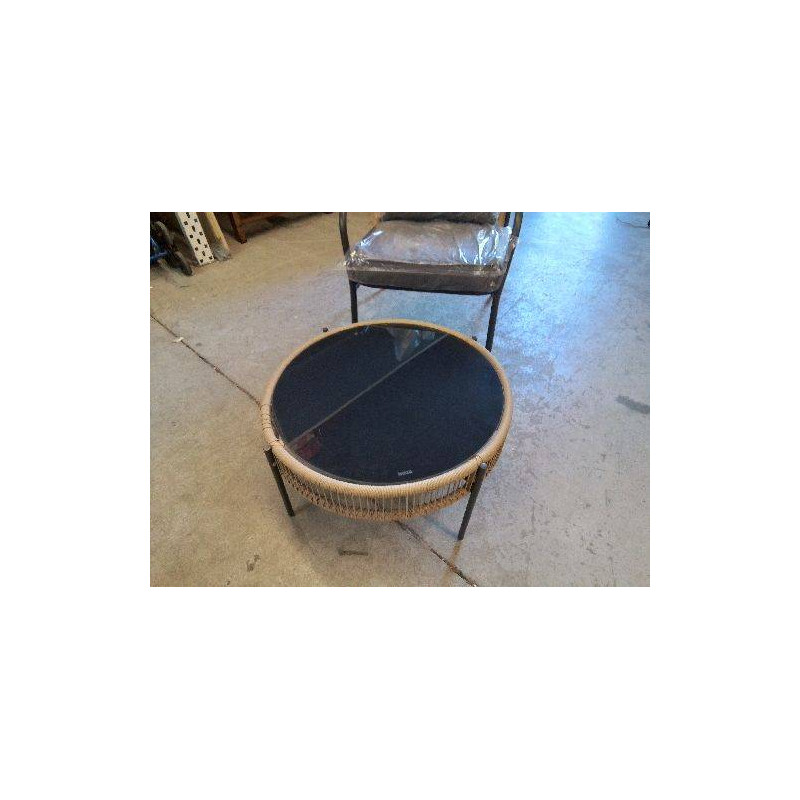 TABLE BASSE DE JARDIN ROTIN SYNTHÉTIQUE REF OVIBJ561268-HJ