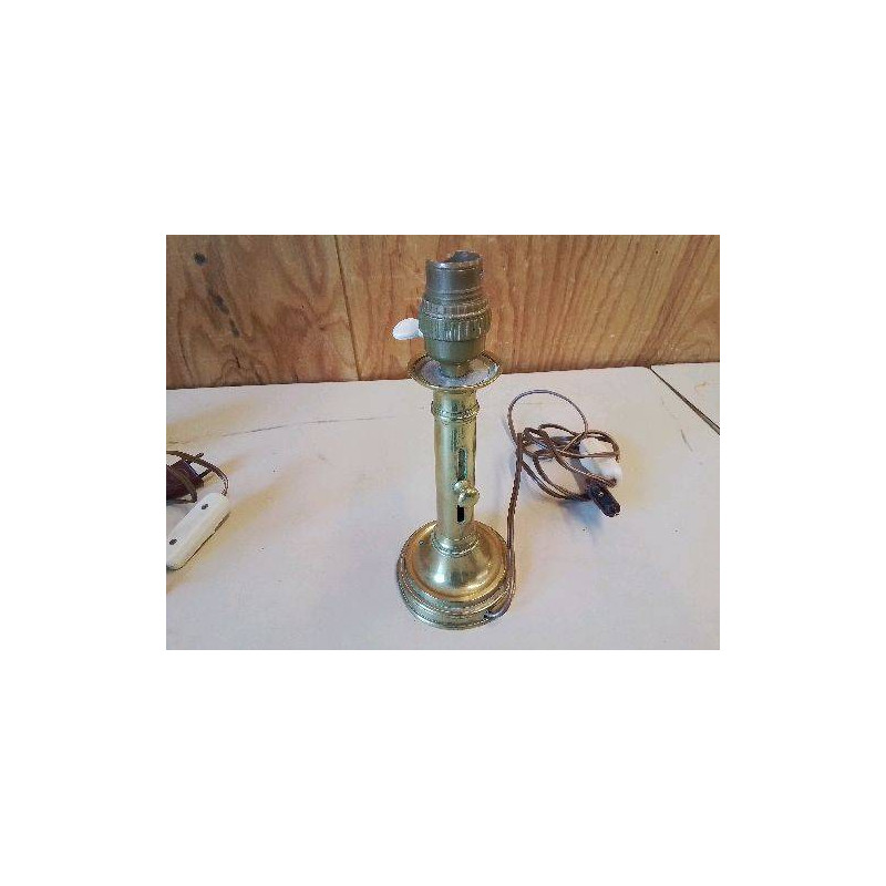 LAMPE PIED LAITON ANCIEN CHANDELIER 